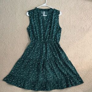Chic Teal Sleeveless Midi Dress